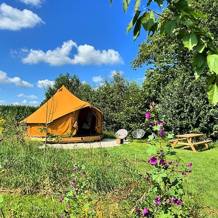 Bell Tent In Een Voedselbos Nederweert-Eind Buitenkant foto