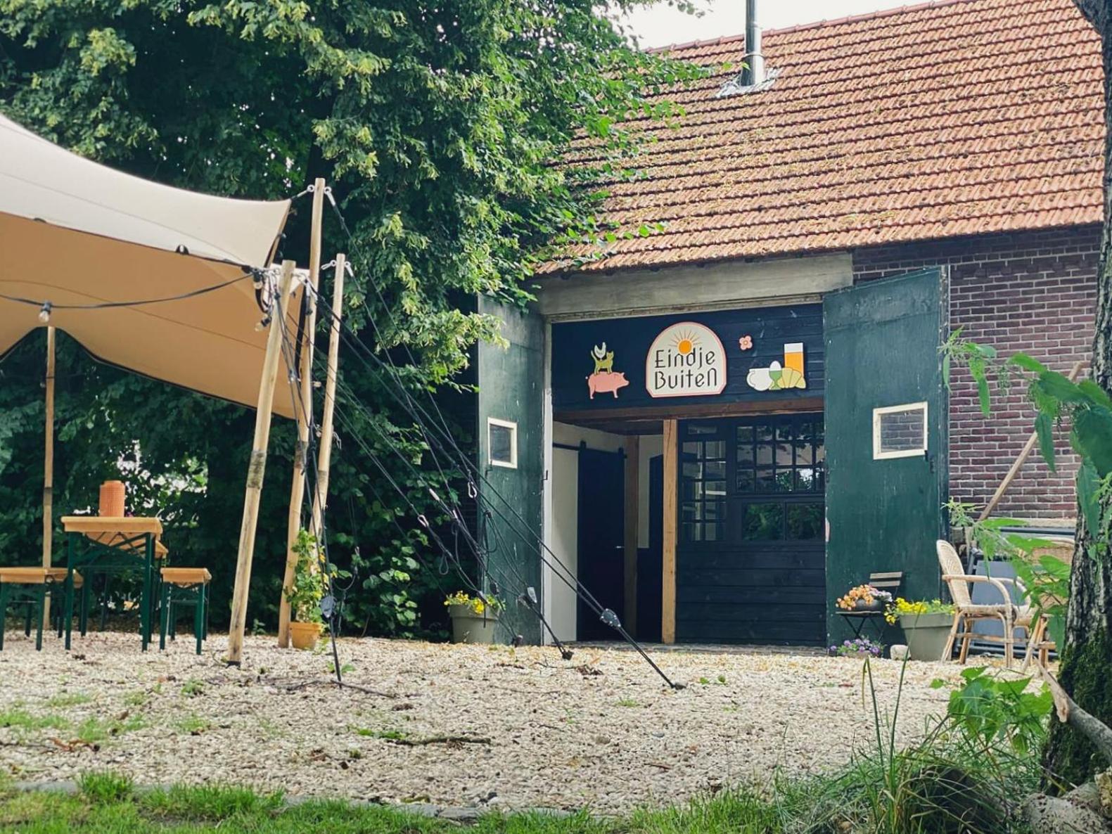 Bell Tent In Een Voedselbos Nederweert-Eind Buitenkant foto